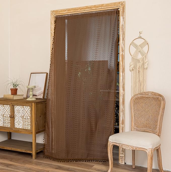 Sutuo Home Dark Coffee Door Curtain - Image 6