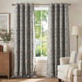 jinchan Curtains for Living Room Darkening 96 Inches Long, Medallion Drapes for by JINCHAN