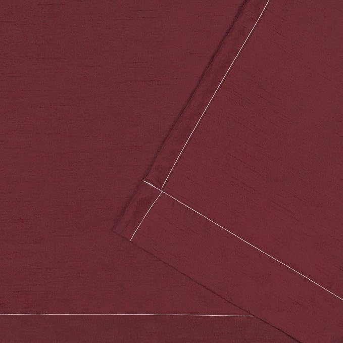 EXCLUSIVE HOME Chateau Striped Faux Silk Grommet Top Curtain Panel Pair - Image 4