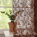 FINECITY Chestnut Brown Lace Curtains by FINECITY