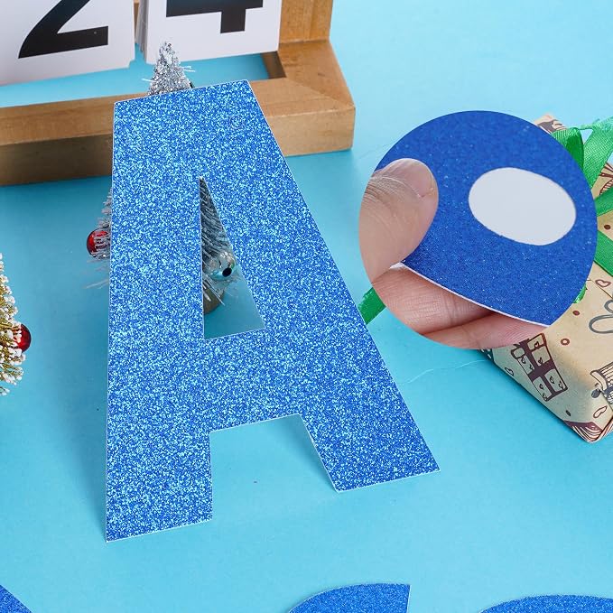 DIY Banner Kit with Letters Glitter Banner Letters Customizable Birthday - Image 5