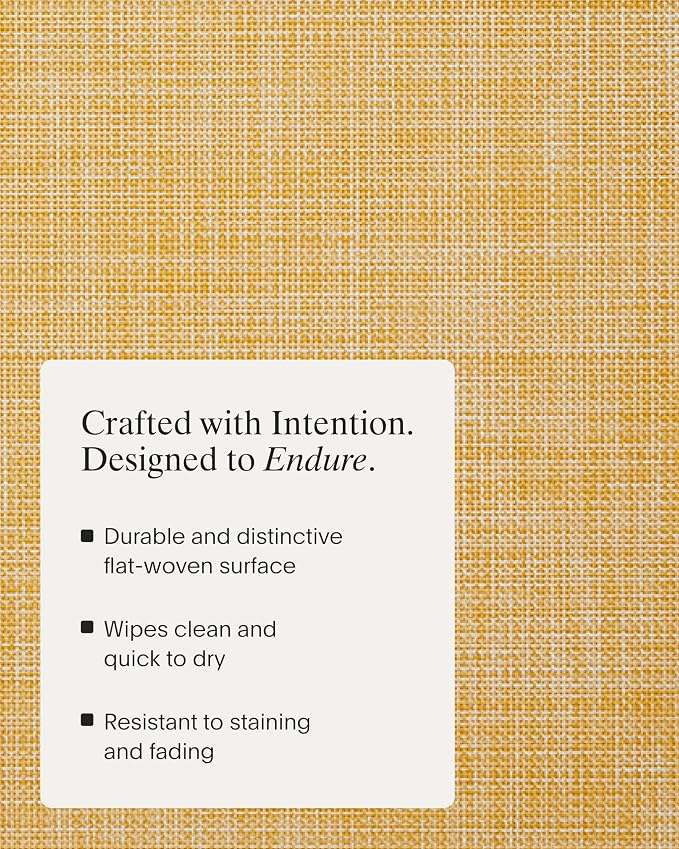 Chilewich Mini Basketweave Placemats, Round Woven Placemats Set of 4 | Reusable - Image 3