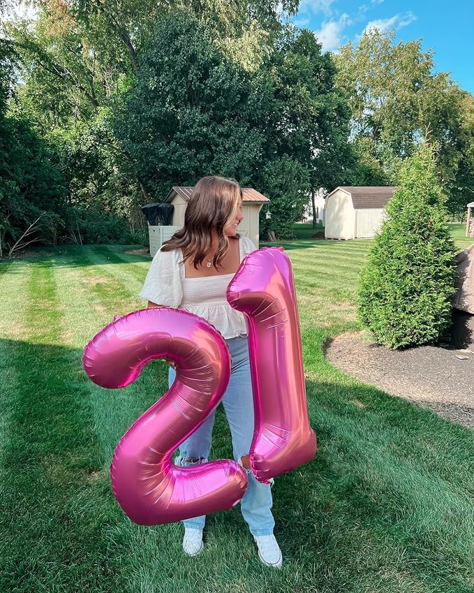 Pink 9 Balloon - Number Balloon 40 Inch, 9th Pink Birthday Decorations | Large - Image 8