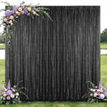 Hahuho Black Sequin Backdrop Curtain, Party Decoration（1 Panels, 4FT x 8FT by Hahuho