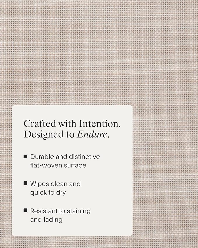 Chilewich Mini Basketweave Placemats, Round Woven Placemats Set of 4 | Reusable - Image 3