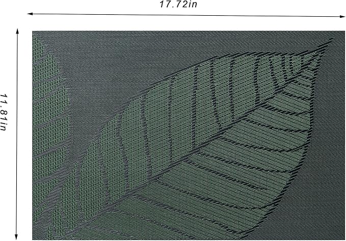 Placemats Set of 6 Washable Indoor | Outdoor Vinyl Place Mats - Image 2