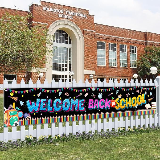 Large Welcome Back to School Banner 120x20 Inch, Back To School Decorations - Image 9