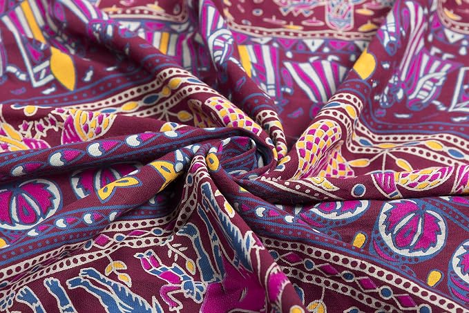 Popular Handicrafts Indian Hippie Bohemian Beautiful Elephant Maroon Pink Color - Image 6