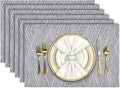 Aofmee Placemats Set of 6, Heat Resistant Place Mats, Washable Durable PVC by Aofmee