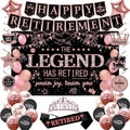 Roetyce Retirement Party Decorations Women, Lengend Has Retired Sash & Crown by Roetyce