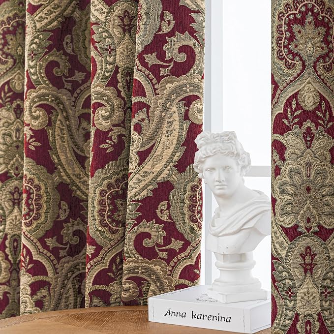 Loom and Mill Luxury Damask Curtains - Image 2