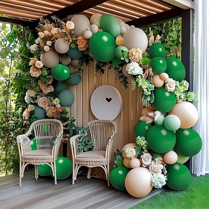 Dark Green Balloons 100 Pack 12 Inch Forest Green Extra Thick Latex Party - Image 6