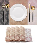 Placemats Set of 4 Washable Indoor | Outdoor Vinyl Place Mats by CADONO