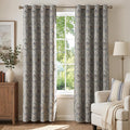 jinchan Blue Damask Curtains 84 Inch Room Darkening Grommet 2 Panels | Blackout by JINCHAN