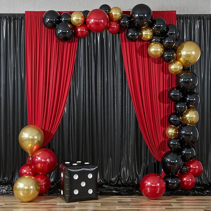10ftx10ft Shimmer Black Sequin Backdrop Curtain - Image 8