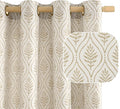 BGment Beige French Country Curtains 63 Inches Long by BGment