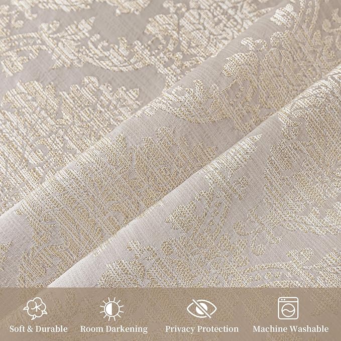 Loom and Mill Damask Floral Curtains - Image 6