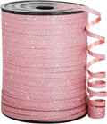 Pink Ribbon, 500 Yard Glitter Pink Curling Ribbon by OMISELIO