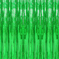7 Pack 3.3 x 9.9 ft Green Fringe Backdrop Streamers Party Decorations | Foil by Crosize