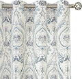 Linen Curtains for Living Room 84 inch Length 2 Panels Set, Light Filtering by LAMIT