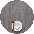 Chilewich Mini Basketweave Placemats, Round Woven Placemats Set of 4 | Reusable by Chilewich