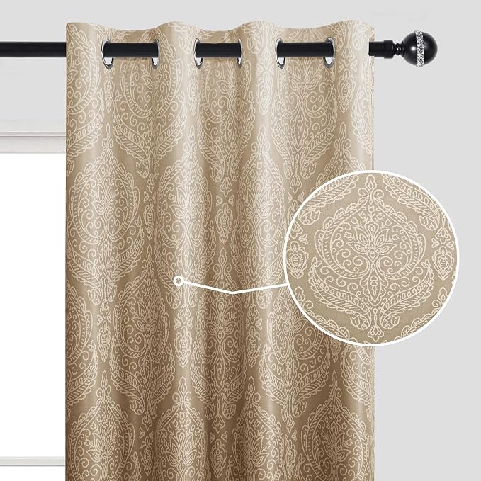 DWCN 100% Blackout Curtains for Bedroom 63 Inch Long - Image 3