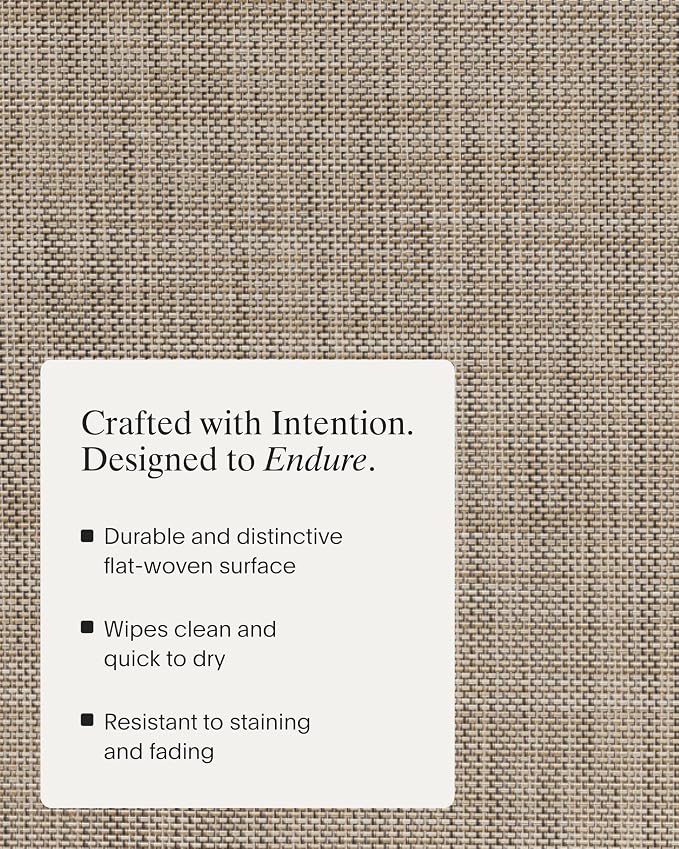 Chilewich Mini Basketweave Placemats, Woven Rectangle Placemats Set of 4 | Easy - Image 3