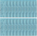20 Pack Light Blue Foil Fringe Curtains 3.2ft x 8.2ft Fringe Backdrop Curtain by Ohiyoo