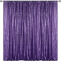 Sugargirl Purple Sequin Backdrop Curtain 10FTx10FT Glitter Purple Background by Sugargirl
