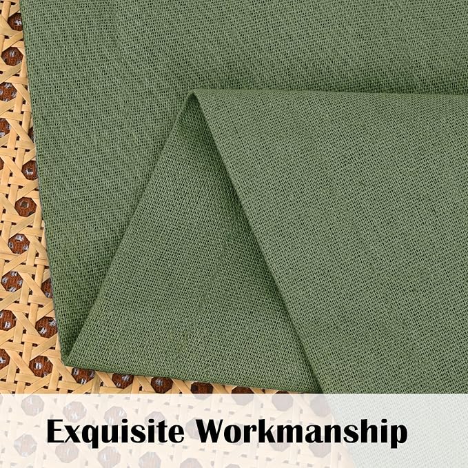Farmhouse Cotton Linen Curtains - Image 6