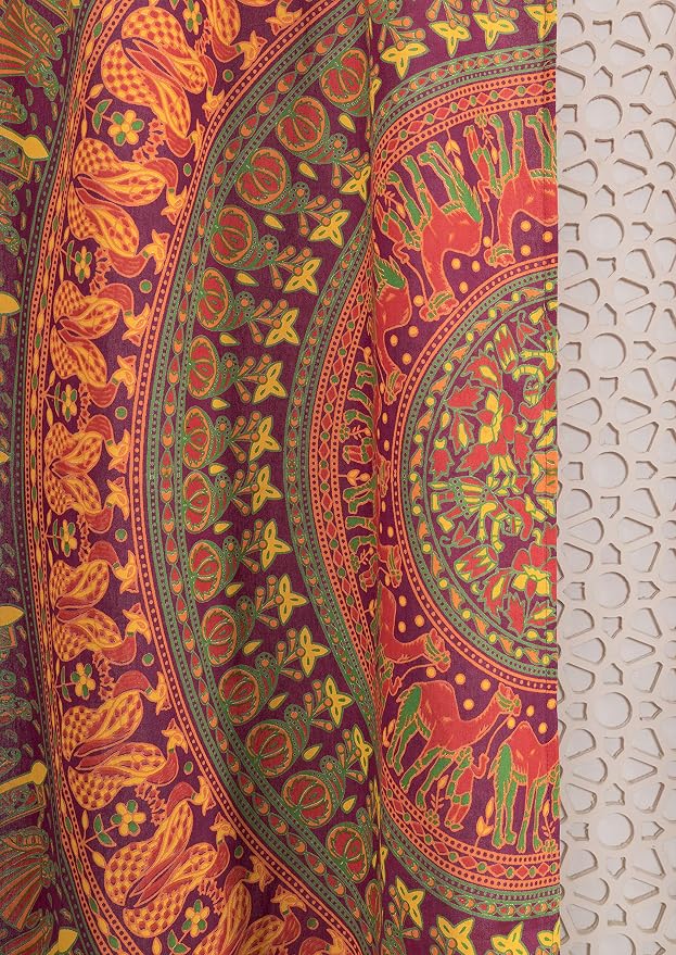 Popular Handicrafts Indian Hippie Bohemian Beautiful Elephant Maroon Color - Image 5