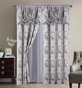 GLORY RUGS Jacquard Luxury 2 Curtain Panel Set by GLORYRUGS