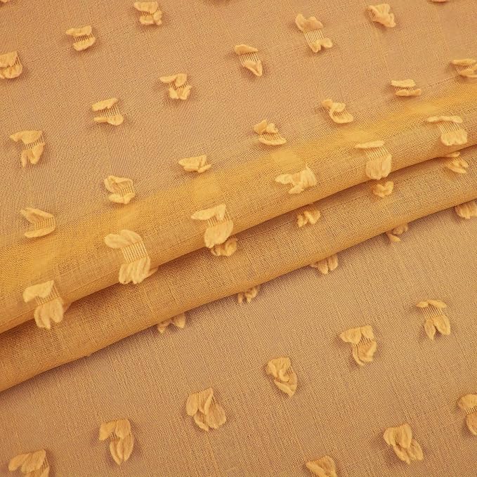 Yellow Short Curtains 45 Inch Length - Image 4