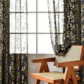 Sutuo Home Black Sheer Curtains 63 Inch Length 2 Panels Set, Privacy Window by SutuoHome