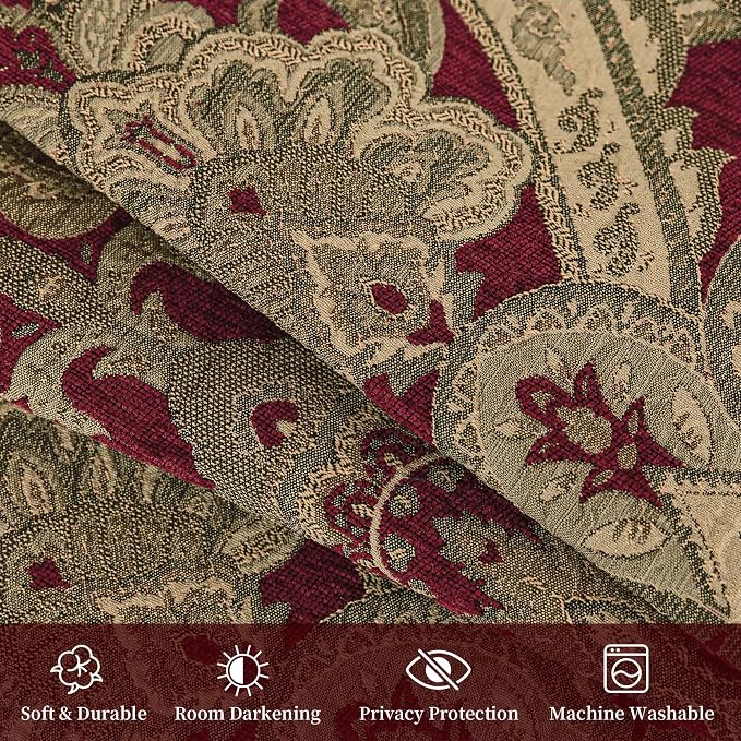 Loom and Mill Luxury Damask Curtains - Image 6