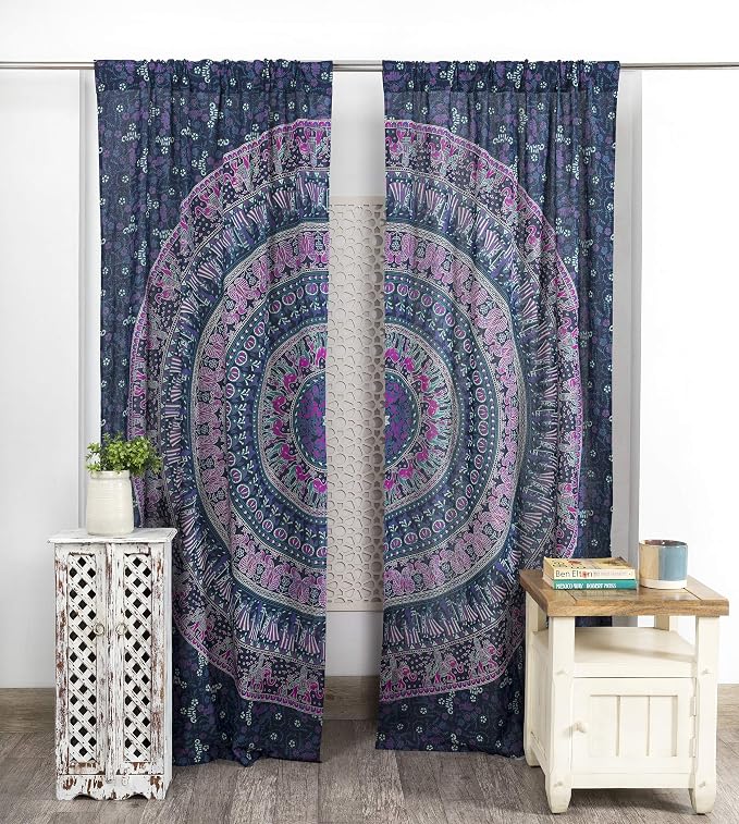 Popular Handicrafts Indian Hippie Bohemian Beautiful Elephant Blue Color by PopularHandicrafts