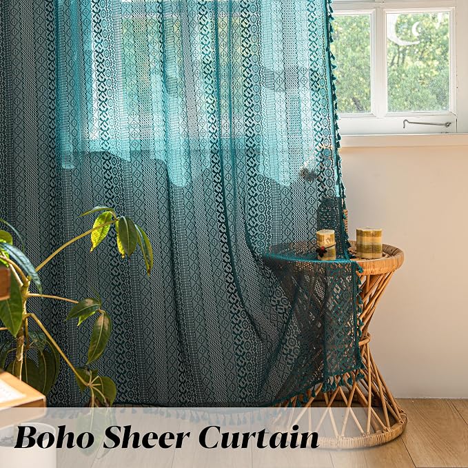 Sutuo Home Boho Curtains 108 inches Long - Image 5