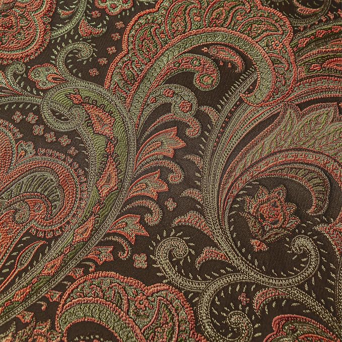 Loom and Mill Paisley Damask Curtains - Image 7
