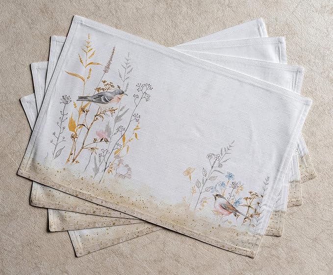 Maison d' Hermine Placemats Set of 4 Reusable 100% Cotton | Cloth Place Mats - Image 8