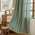 Sutuo Home Boho Linen Curtains for Living Room Laundry Room, Light-Filtering by SutuoHome