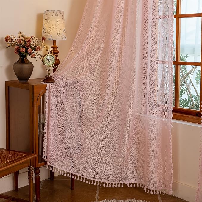 Sutuo Home Lace Sheer Boho Curtains by SutuoHome