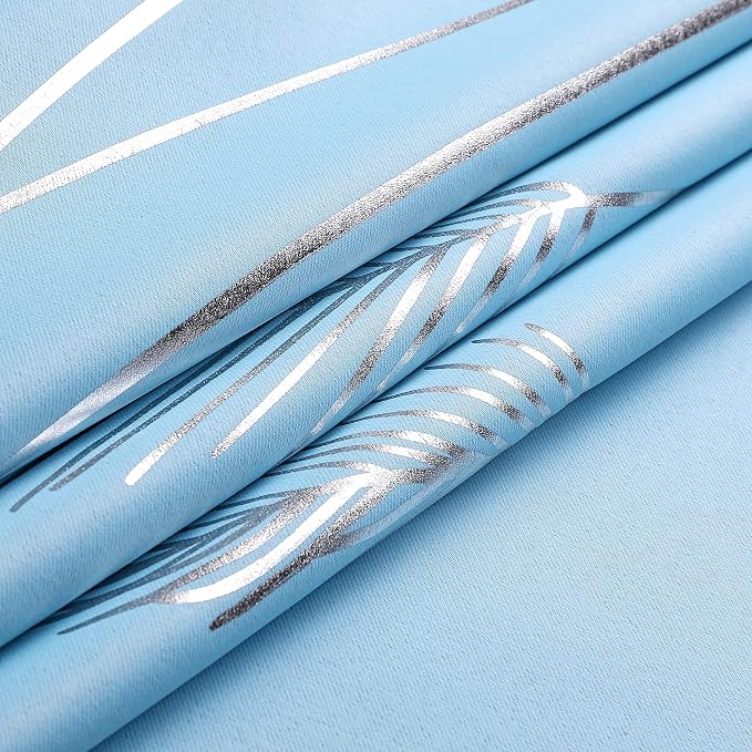 Sky Blue Blackout Curtains for Bedroom 72 Inches Long, Thermal Insulated Energy - Image 8