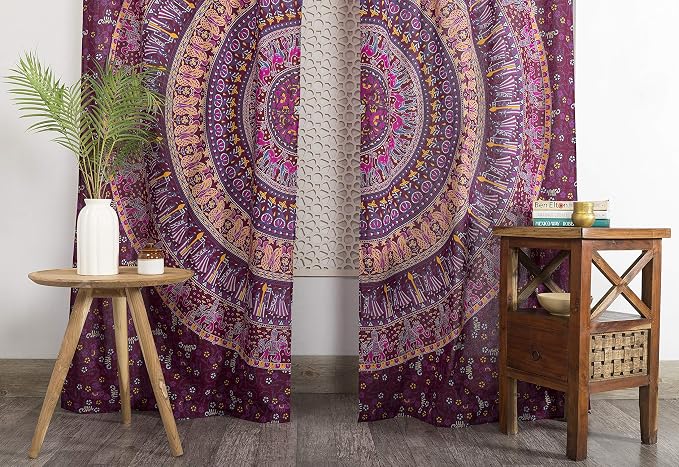 Popular Handicrafts Indian Hippie Bohemian Beautiful Elephant Maroon Pink Color - Image 2