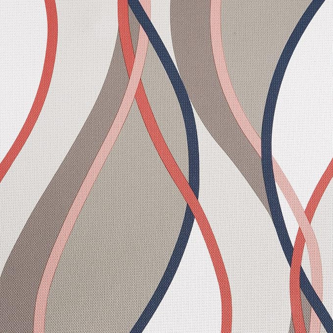 No. 918 Intersect 2-Pack Ogee Print Semi-Sheer Grommet Curtain Panel Pair - Image 4