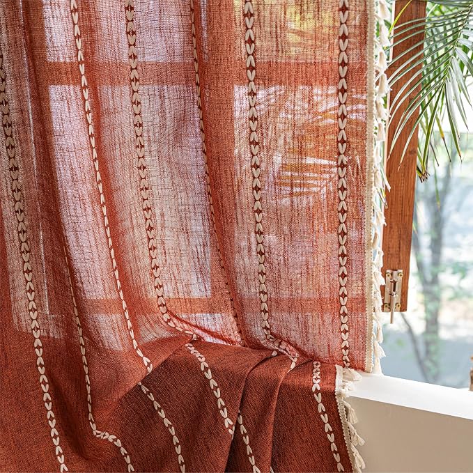Sutuo Home Boho Window Curtains - Image 2
