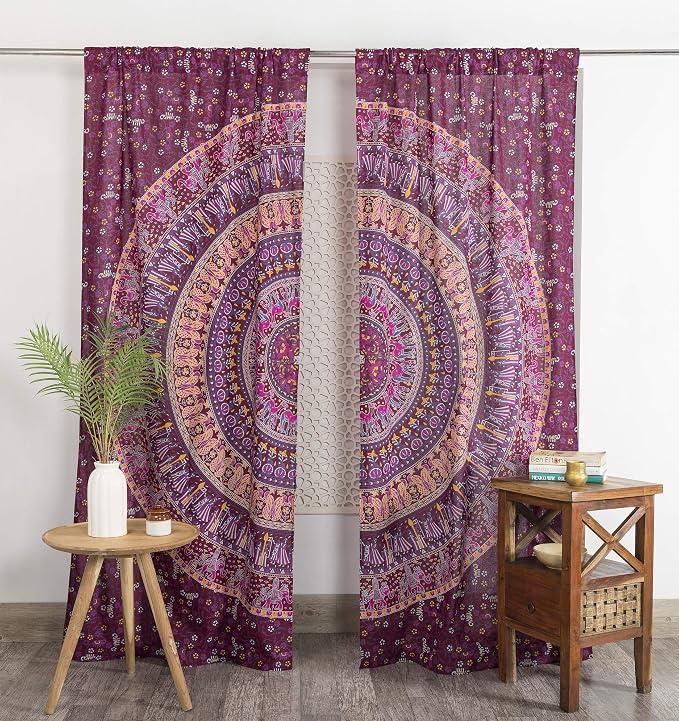 Popular Handicrafts Indian Hippie Bohemian Beautiful Elephant Maroon Pink Color by PopularHandicrafts