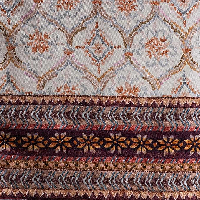 Maison d' Hermine Table Runner 100% Cotton Single Layer Table Runners 60 inches Long for Thanksgiving Christmas Decorations Home Kitchen Dining Party Wedding (Fair Isle, 14.5" x 60")
