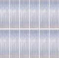 ZATAYE 12 Pack Glitter Silver New Years Eve Foil Curtain Decorations | Glitter by ZATAYE