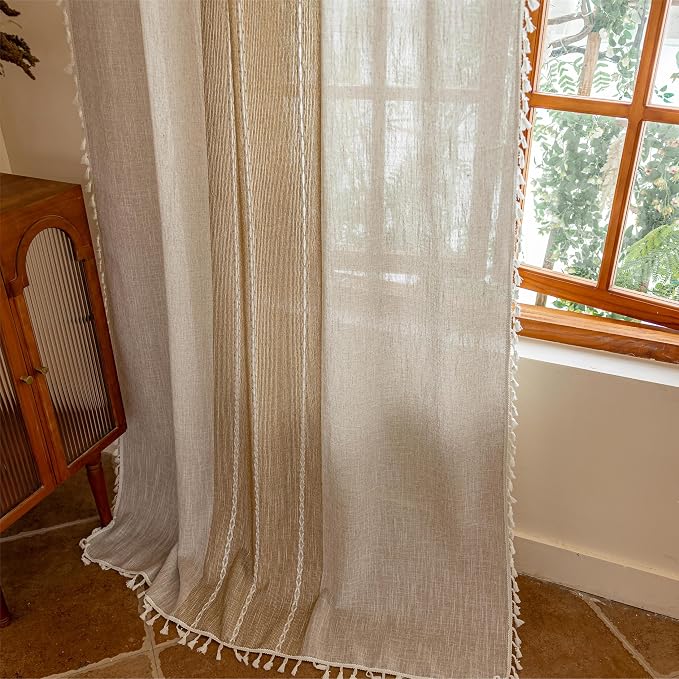 Sutuo Home Boho Curtains 96 inches by SutuoHome