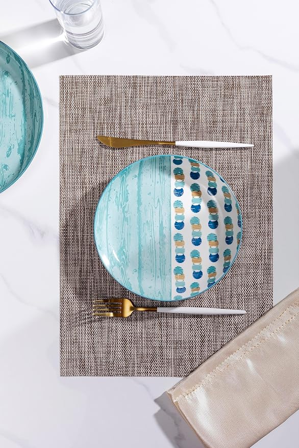 LEXMORE PlaceMats Set of 12 Vinyl/Plastic Woven Place Mats - Image 7